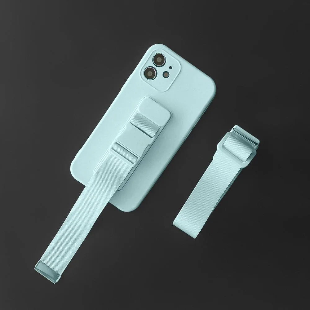 Silikonhülle mit Band für Xiaomi Poco M4 Pro 5G Rope Case – schwarz 10