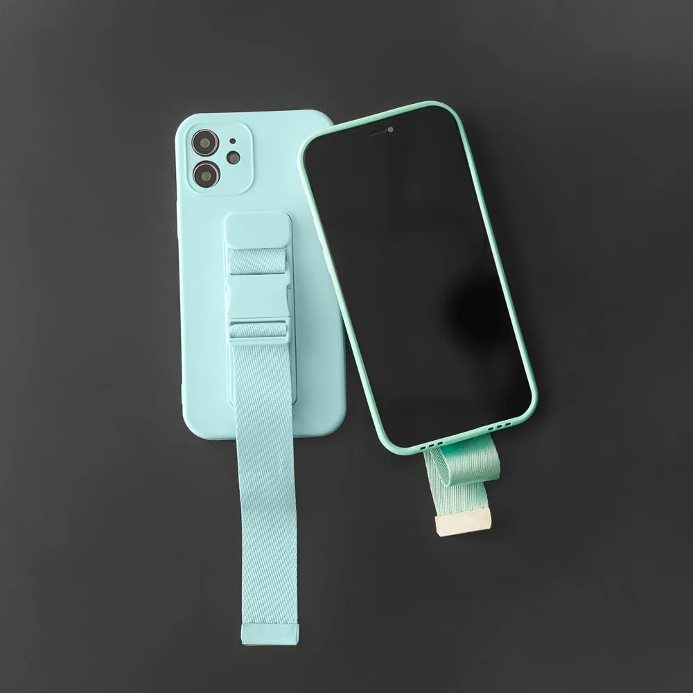 Silikonhülle mit Band für Xiaomi Poco M4 Pro 5G Rope Case – schwarz 11