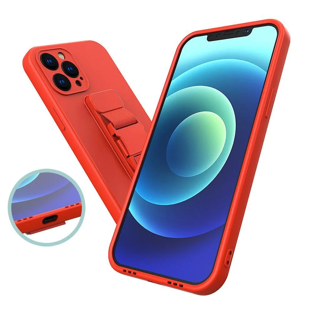 Silikonhülle mit Band für Xiaomi Poco M4 Pro 5G Rope Case – schwarz 3