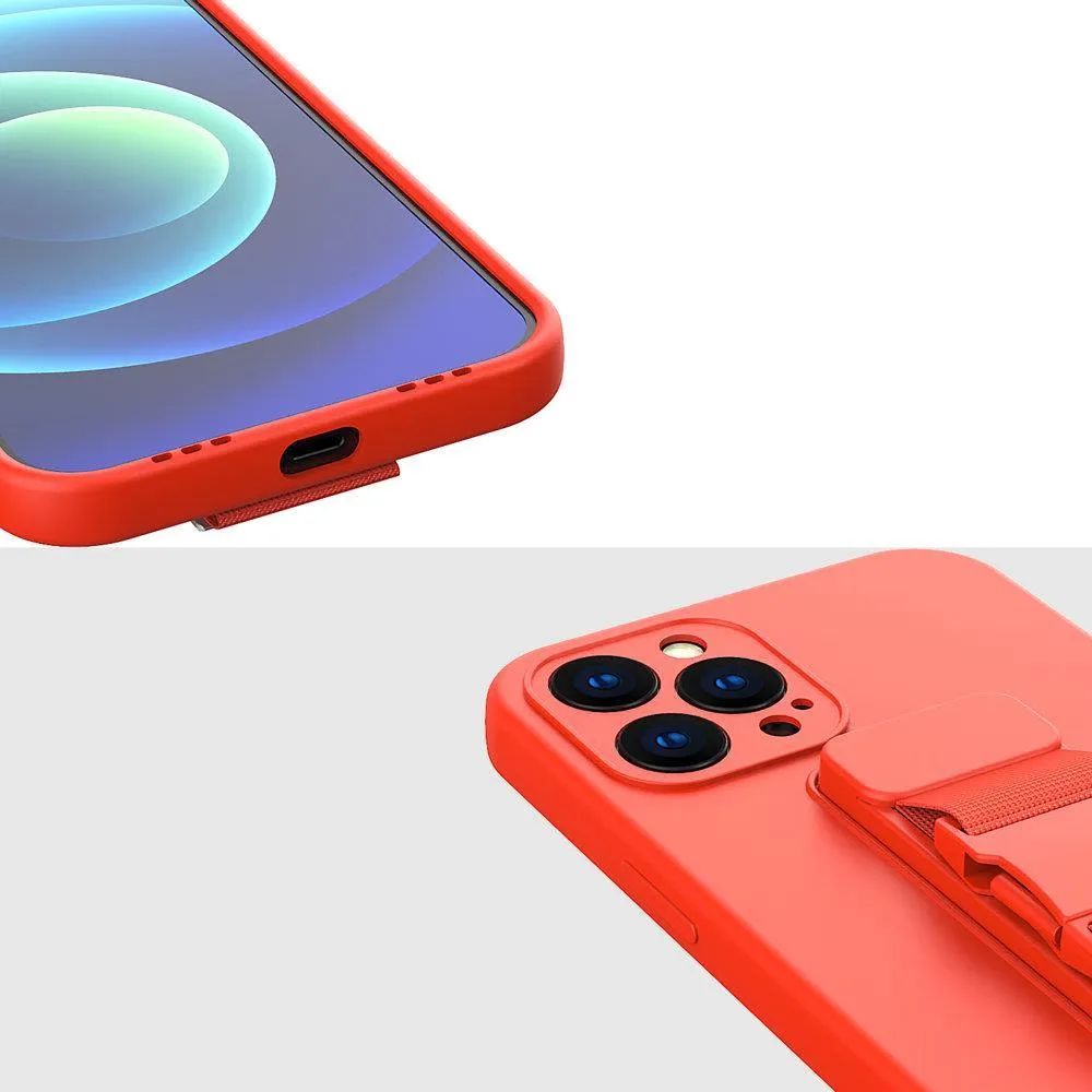 Silikonhülle mit Band für Xiaomi Poco M4 Pro 5G Rope Case – schwarz 4