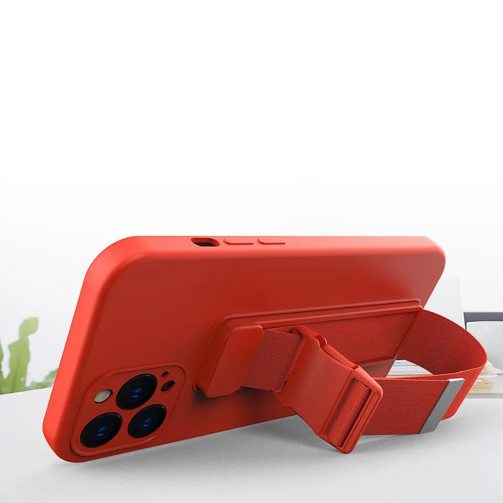 Silikonhülle mit Band für Xiaomi Poco M4 Pro 5G Rope Case – schwarz 5