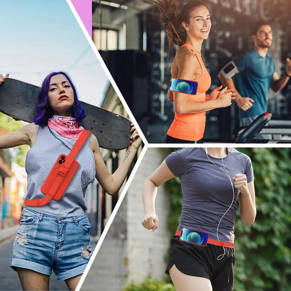 Silikonhülle mit Band für Xiaomi Poco M4 Pro 5G Rope Case – schwarz 8