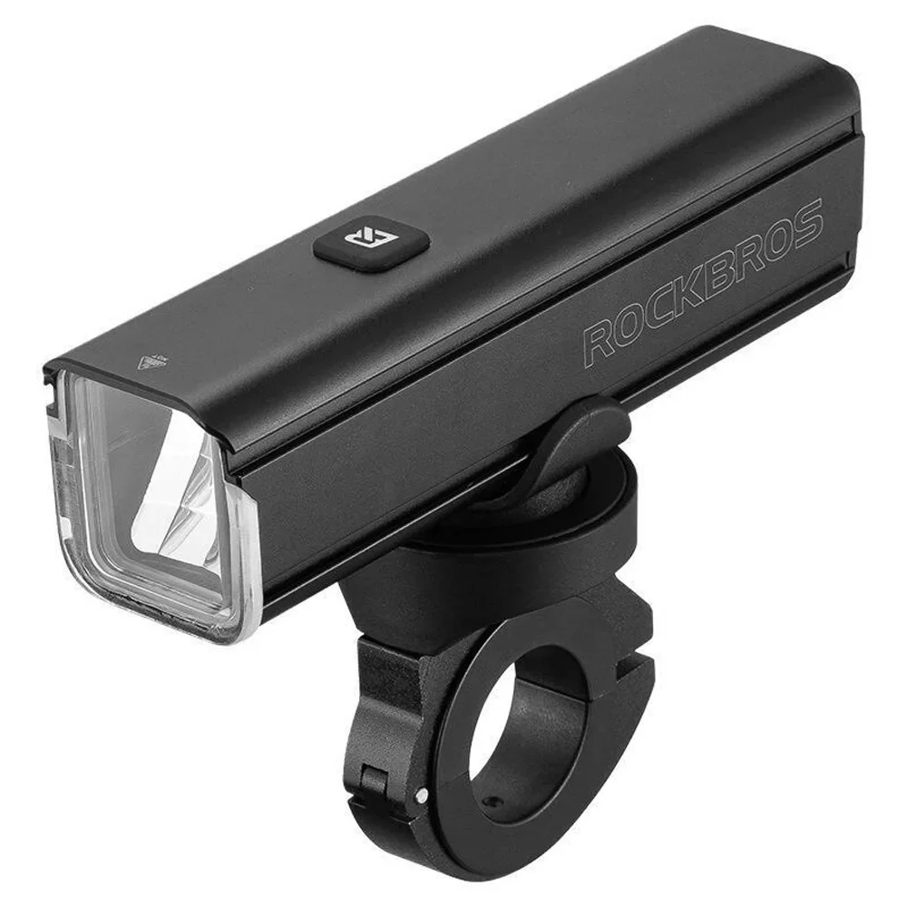 Predné svetlo na bicykel s výkonom 1000 lm s káblom USB-C na USB-A – čierne