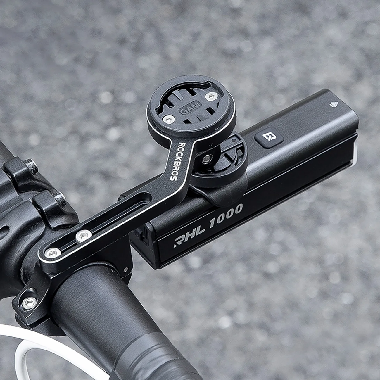 Predné svetlo na bicykel s výkonom 1000 lm s káblom USB-C na USB-A – čierne 8