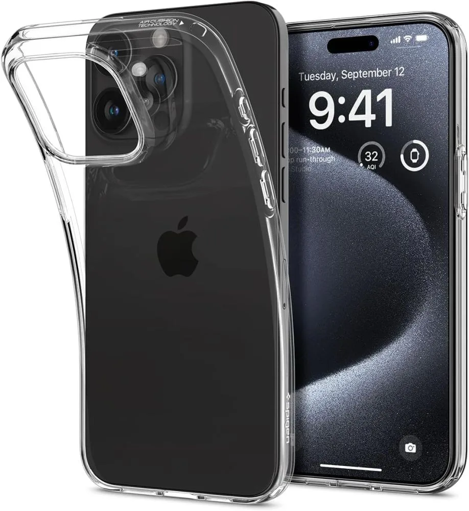 Liquid Crystal iPhone 15 Pro tok - Átlátszó