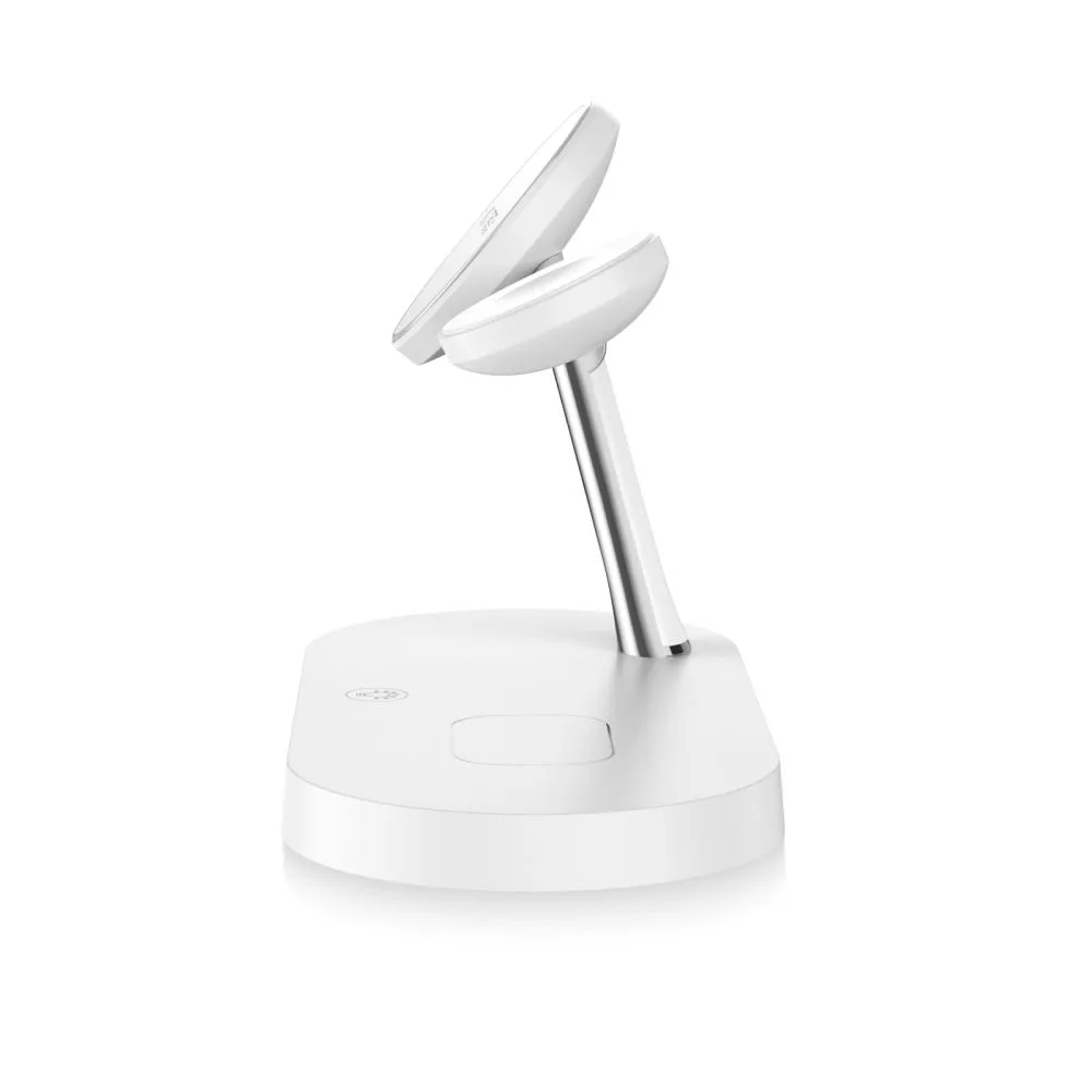 3-in-1 Inductive Charger for Smartphone, Headphones, and Smartwatch with MagSafe - White 4
