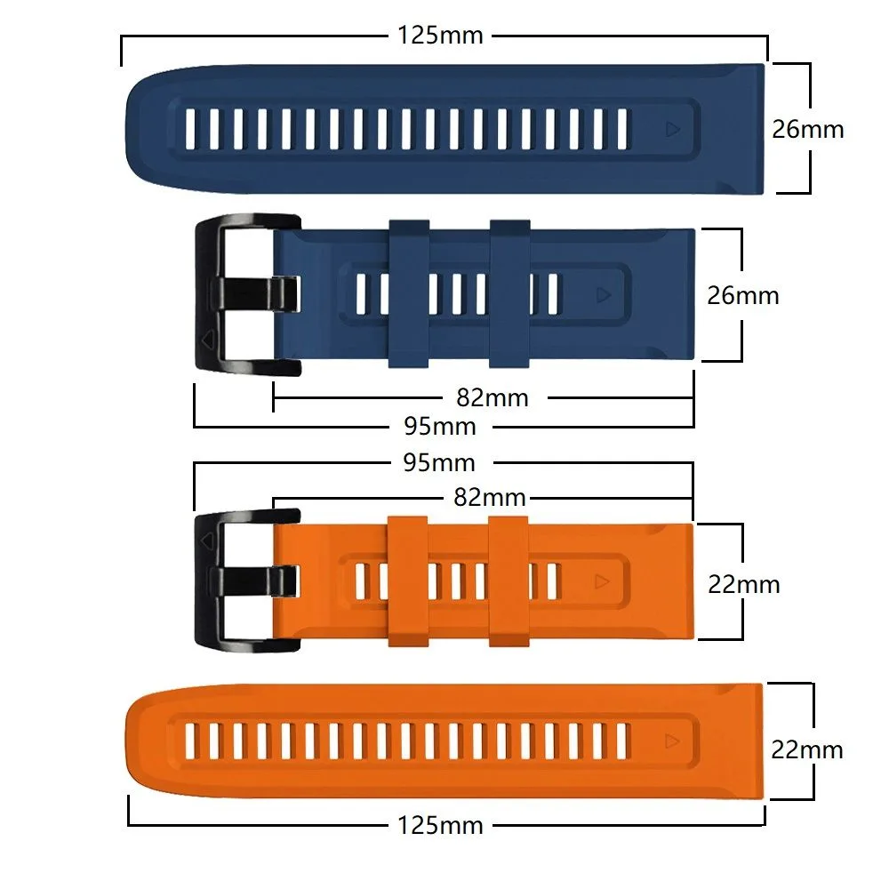 Curea IconBand pentru Garmin Fenix 5 / 6 / 6 Pro / 7 - Negru 10