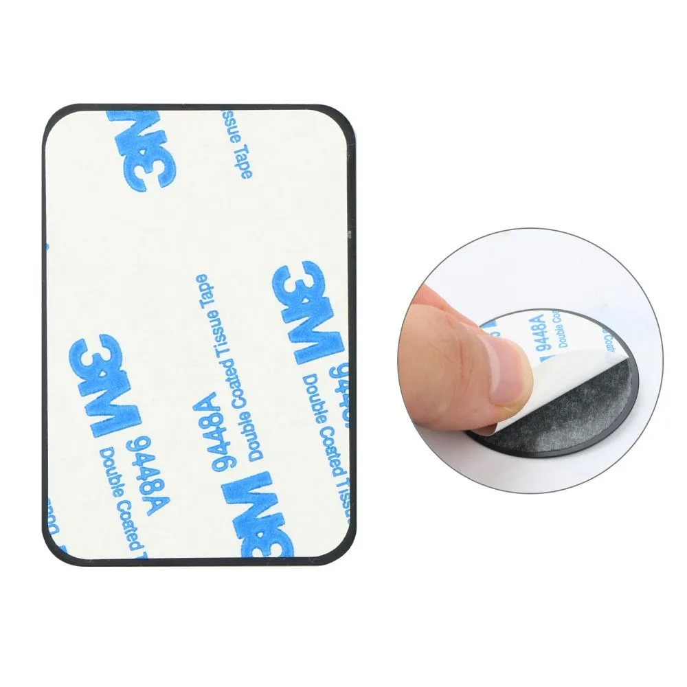 Black magnetic plates for car phone mounts - 4 pcs. 2