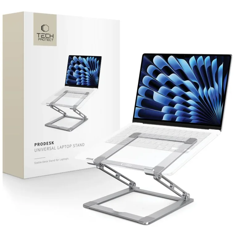 Univerzális, összecsukható laptopállvány 17 hüvelykes laptopokhoz – szürke