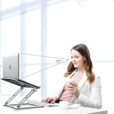 Univerzalni sklopivi stalak za laptop do 17'' - sivi 7