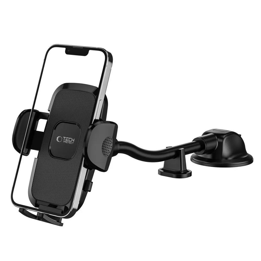 Car windshield mount for phone with long arm - black 5