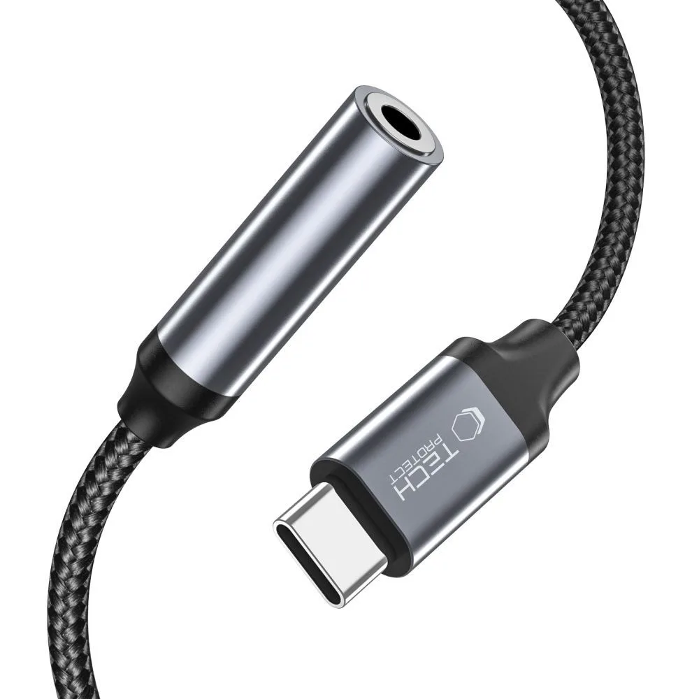 USB-C to 3.5mm Mini Jack Adapter - Black 4
