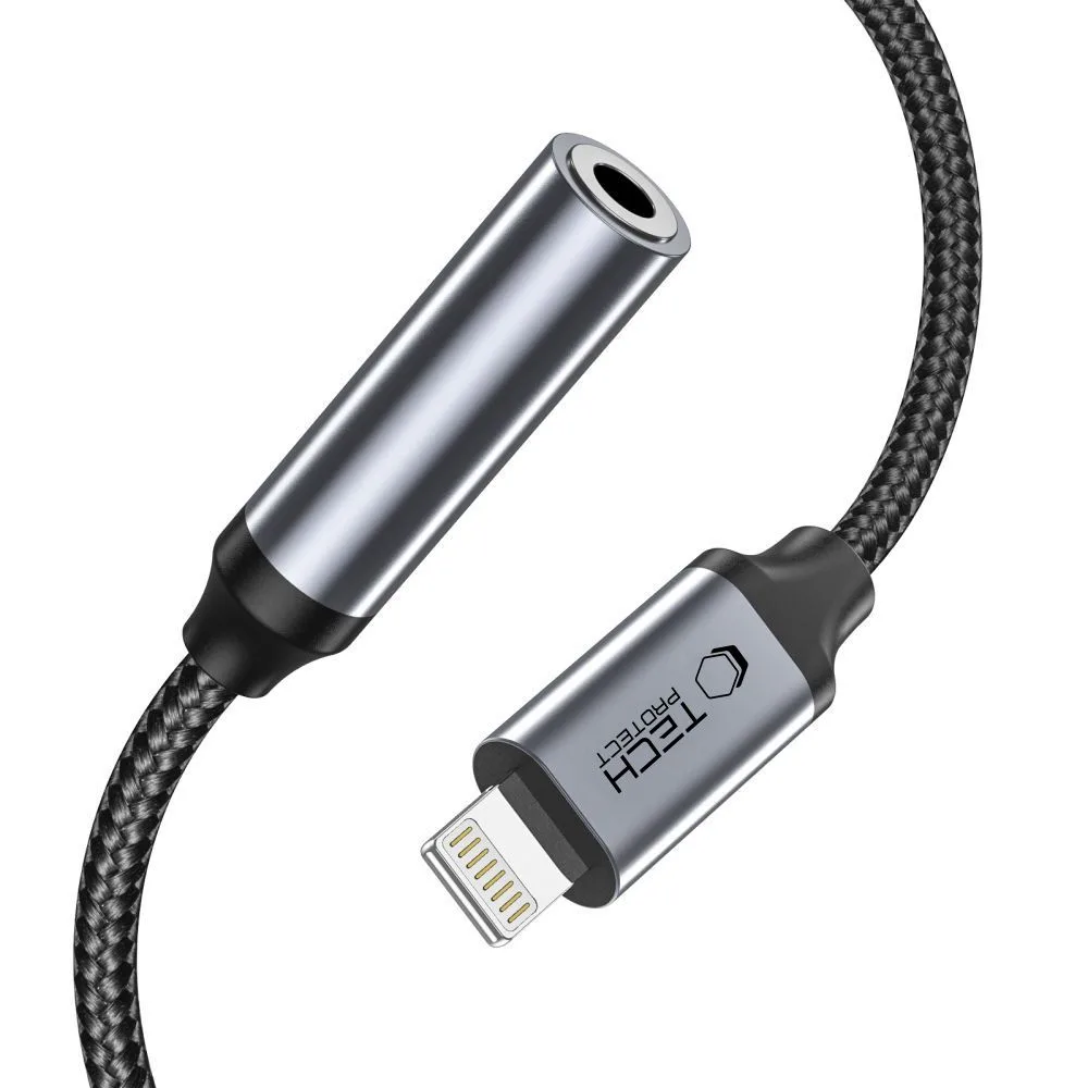 iPhone Lightning to 3.5mm Mini Jack Adapter - Black 2
