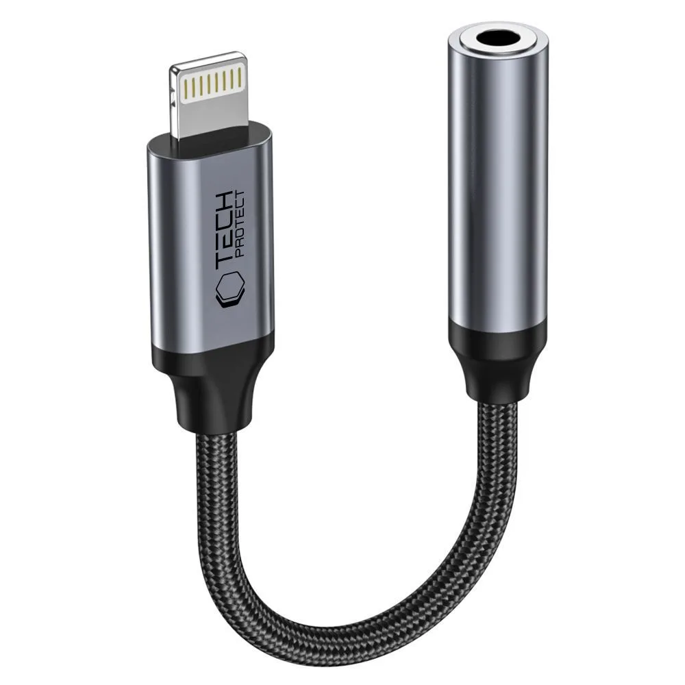 iPhone Lightning to 3.5mm Mini Jack Adapter - Black 5