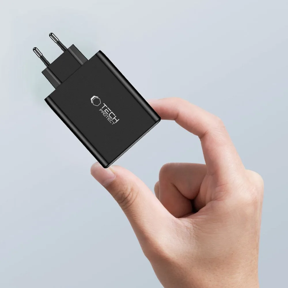 GaN 3x USB-C PD USB-A QC 100W Wall Charger - White 5
