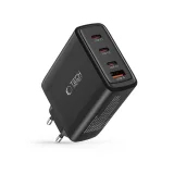 Ładowarka sieciowa GaN 3x USB-C PD USB-A QC 100W- czarna 6
