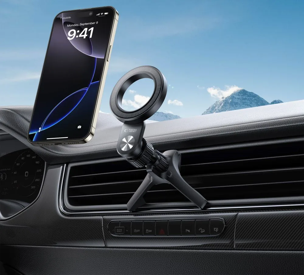 Car vent mount for smartphones with MagSafe rings N53 - black 7