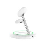 3-in-1-Magnet-MagSafe-Induktionsladegerät für Smartphone, Smartwatch und Kopfhörer – Weiß 6