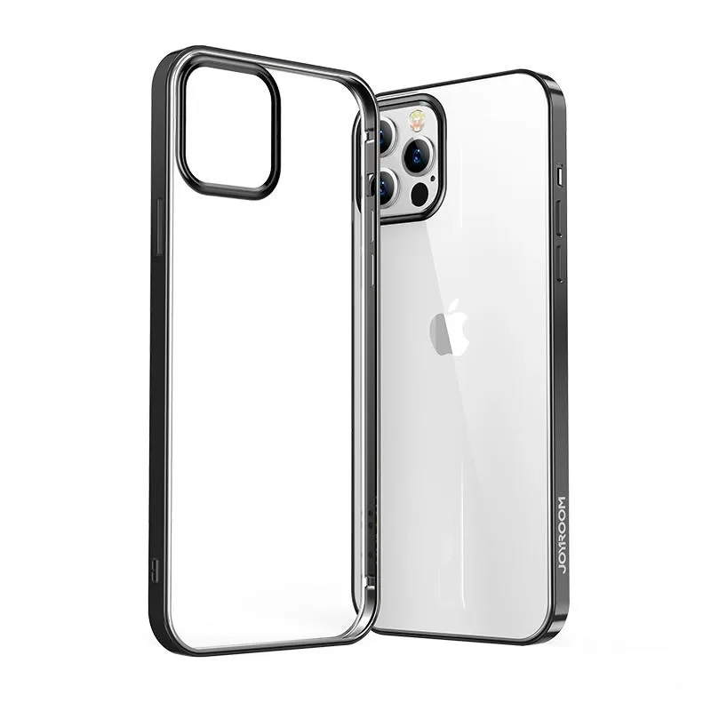 Husă transparentă ultra-subțire NBS cu ramă metalică pentru iPhone Pro Max 12, negru Husă transparentă ultra-subțire NBS cu ramă metalică pentru iPhone Pro Max 12, negru