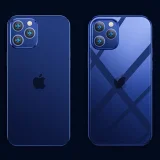 Husă transparentă ultra-subțire NBS cu ramă metalică pentru iPhone Pro Max 12, negru 4