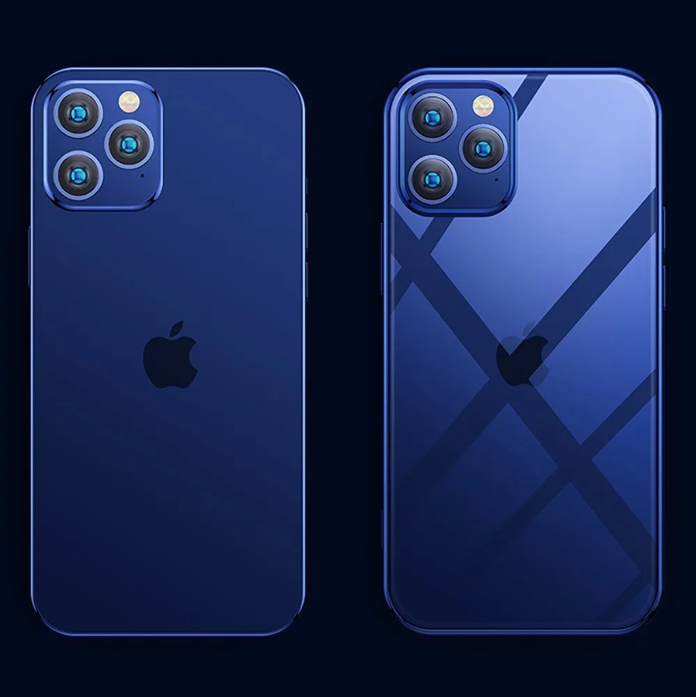 Husă transparentă ultra-subțire NBS cu ramă metalică pentru iPhone 12 Pro Max, verde 4