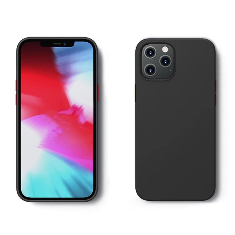 Védőtok iPhone 12 mini Color Series fekete