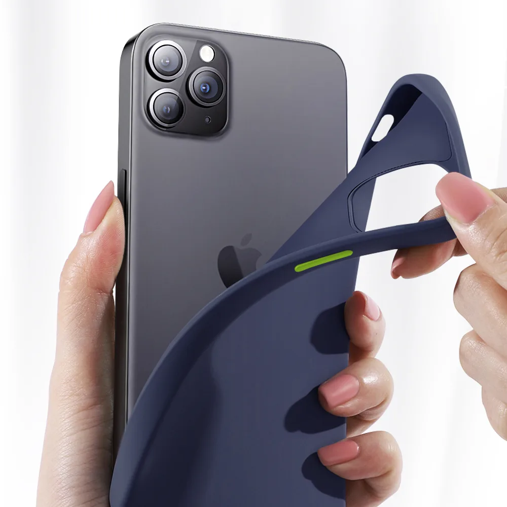 Husă de protecție pentru iPhone 12 Pro Max Seria Color Negru 6