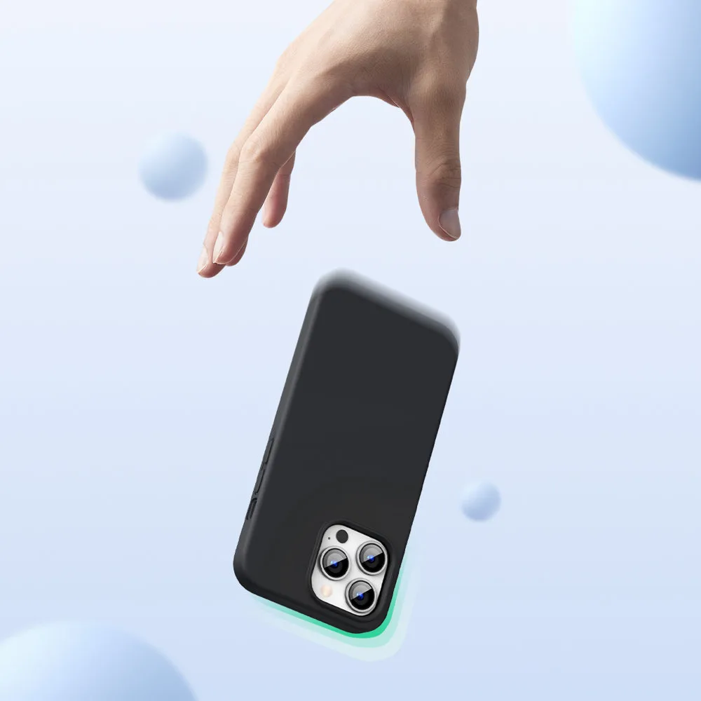 Fleksibilna silikonska futrola za telefon za iPhone 13 Pro Max, crna 3