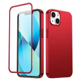 Husă pentru iPhone 13, capac față și spate + sticlă temperată, roșu