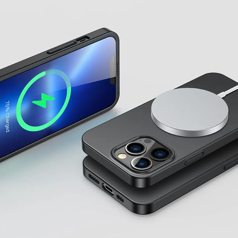 iPhone 13 Pro Max tok, elülső és hátsó fedél + edzett üveg, fekete 9
