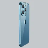 Husă pentru iPhone 13 Pro cu ramă argintie metalizată 10