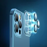 Husă pentru iPhone 13 Pro cu ramă argintie metalizată 11