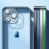 Husă pentru iPhone 13 Pro cu ramă argintie metalizată 3