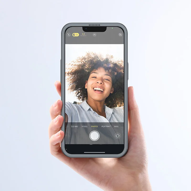 Husă pentru iPhone 13 Pro Max, capac față și spate + sticlă temperată, gri 3