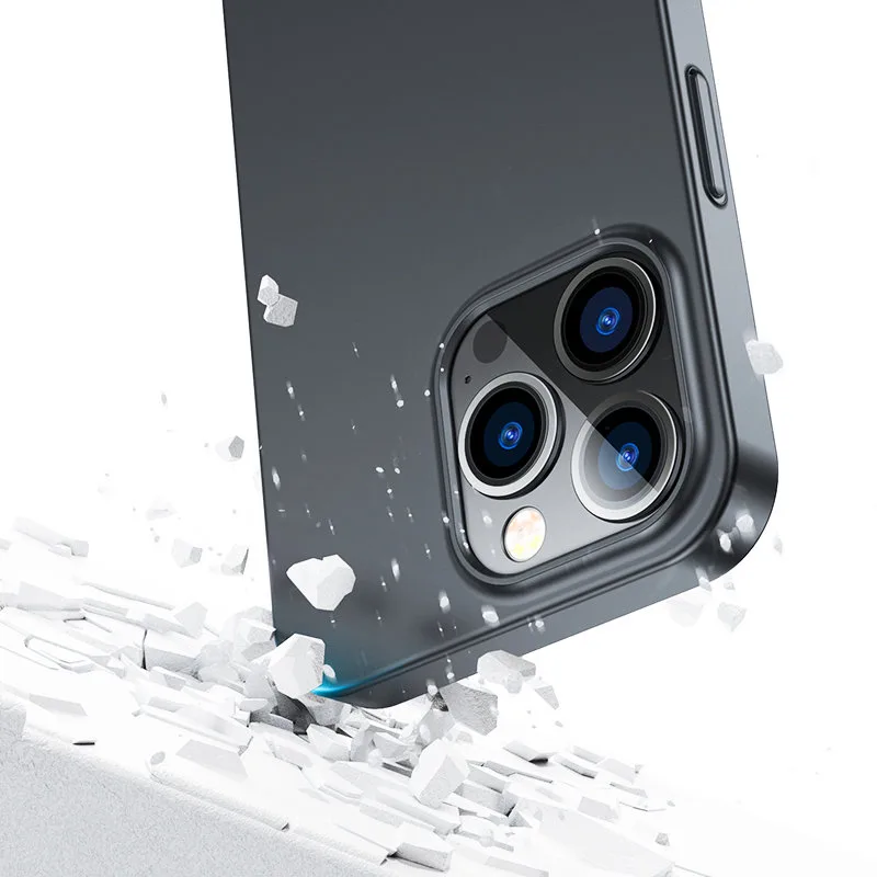 Husă pentru iPhone 13 Pro, capac față și spate + sticlă temperată, negru 6