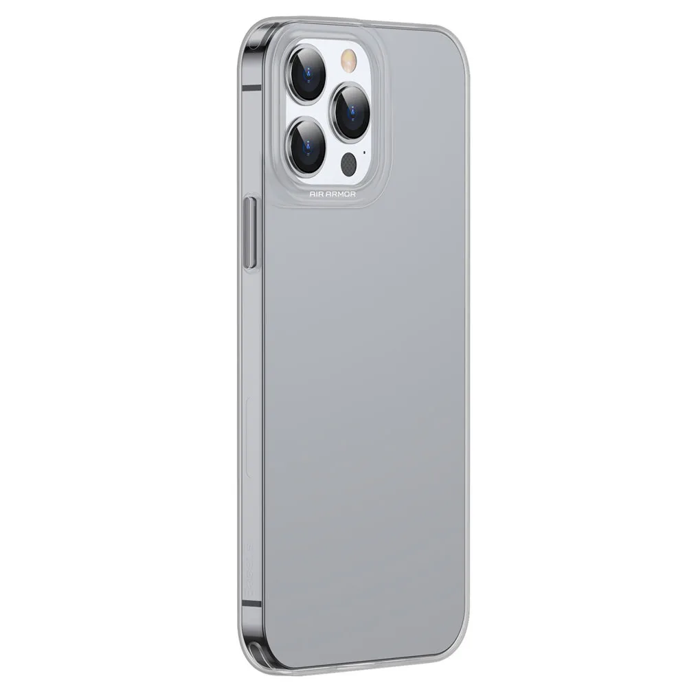 Átlátszó gél iPhone 13 Pro Simple Series tok, fekete
