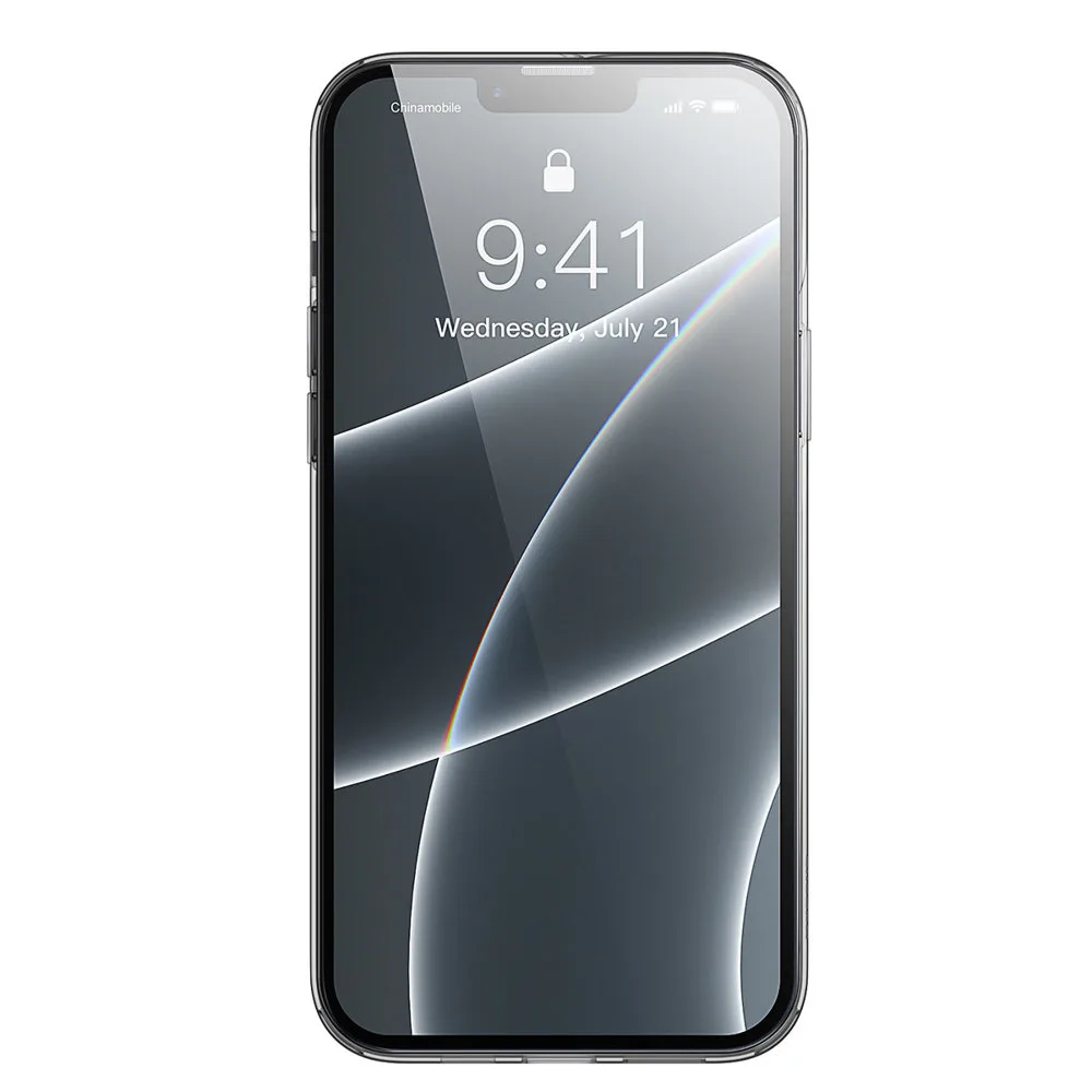 Transparent gel iPhone 13 Pro Simple Series Case, black 3