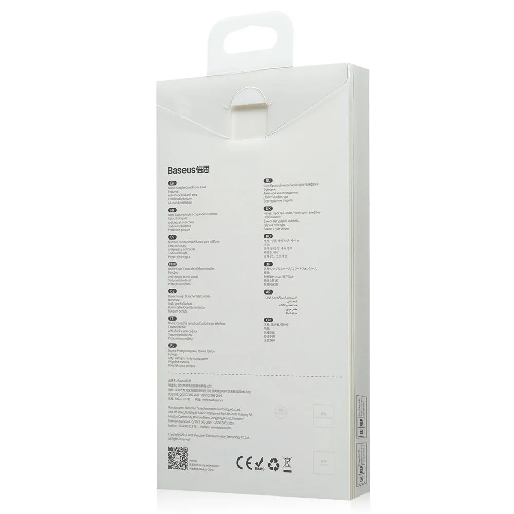 Transparent gel iPhone 13 Pro Simple Series Case, black 6
