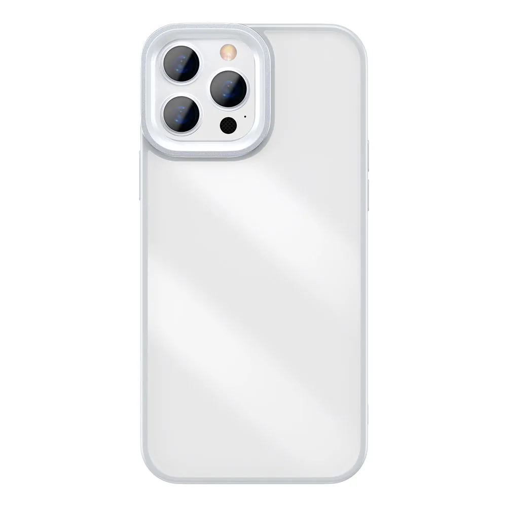 Erős, tartós iPhone 13 Pro tok gél kerettel, szürke