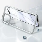 Husă robustă și rezistentă pentru iPhone 13 Pro cu ramă din gel, gri 10
