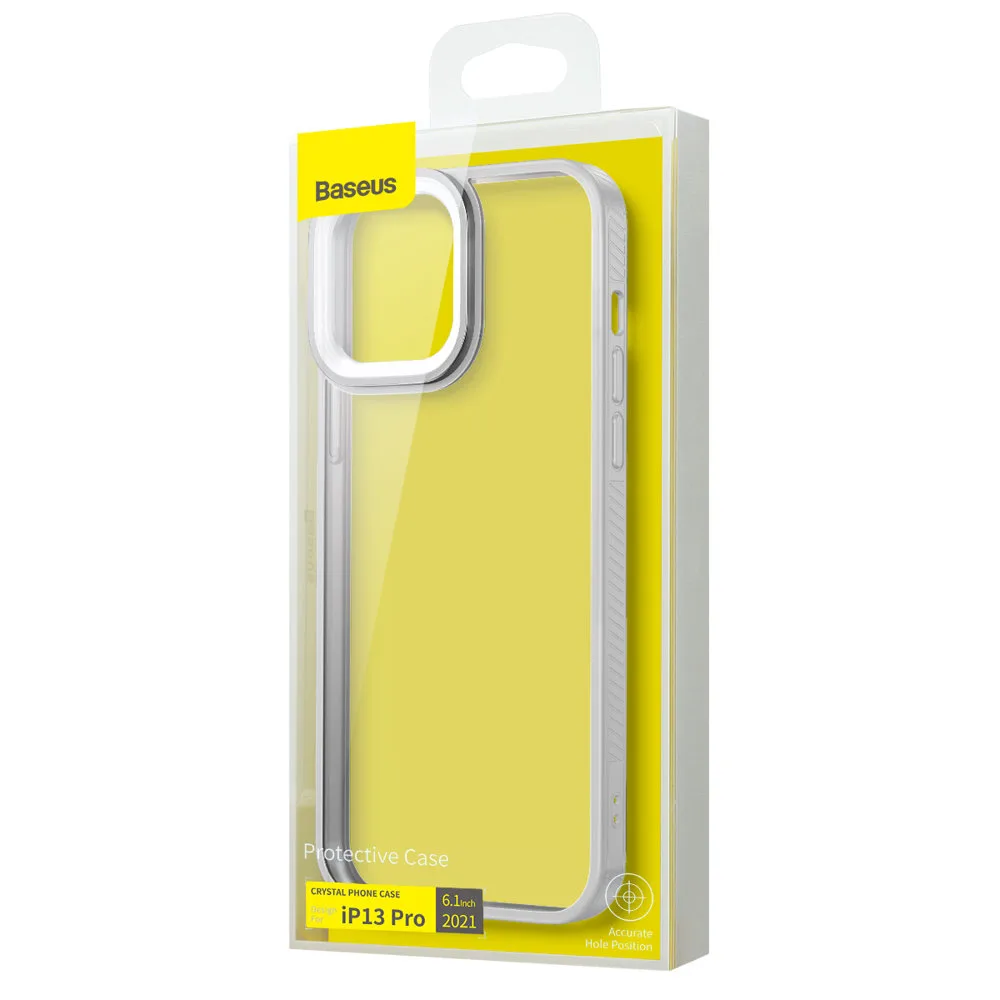 Erős, tartós iPhone 13 Pro tok gél kerettel, szürke 5