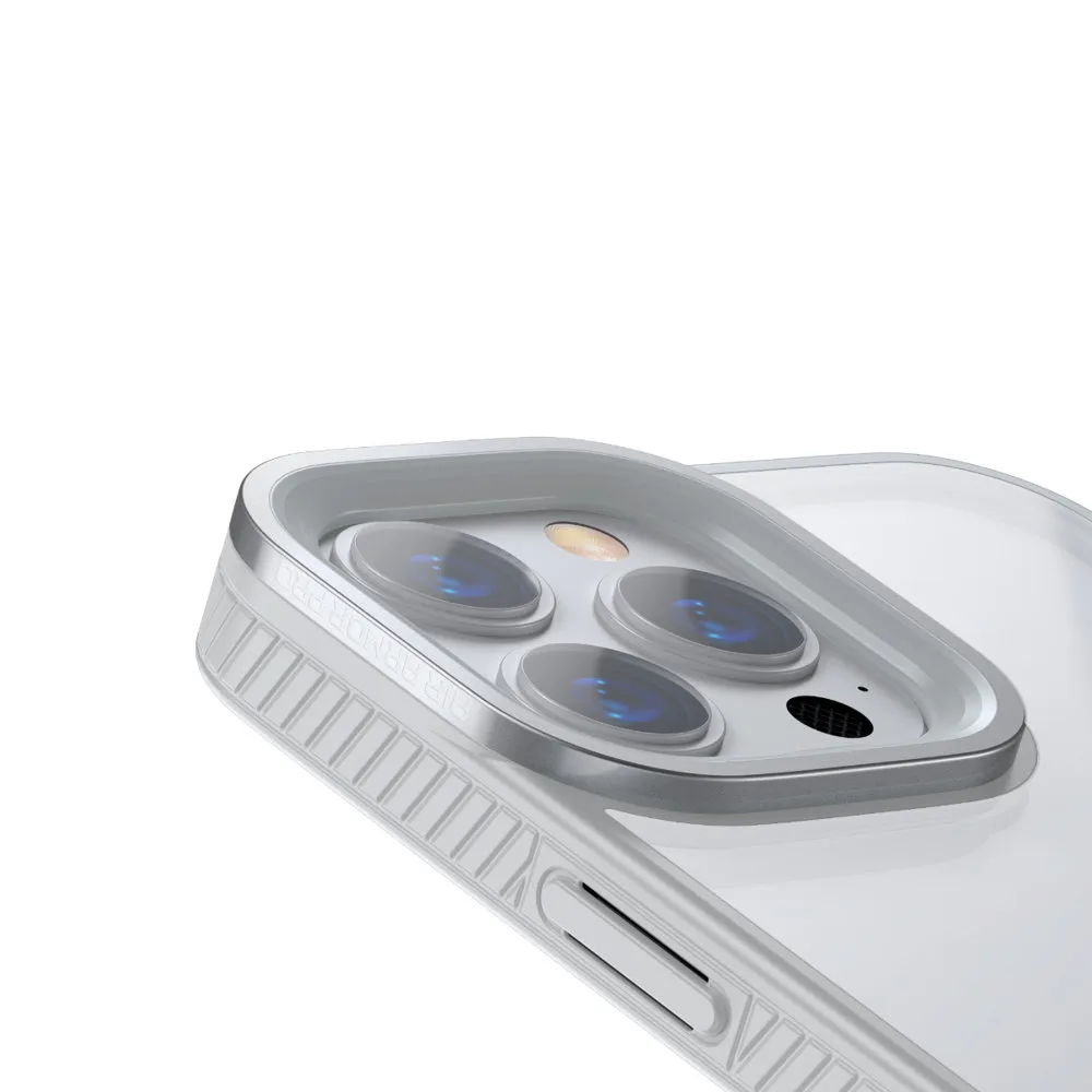 Erős, tartós iPhone 13 Pro tok gél kerettel, szürke 9