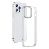 Erős, tartós tok iPhone 13 Pro Max készülékhez, szürke gélkerettel 3