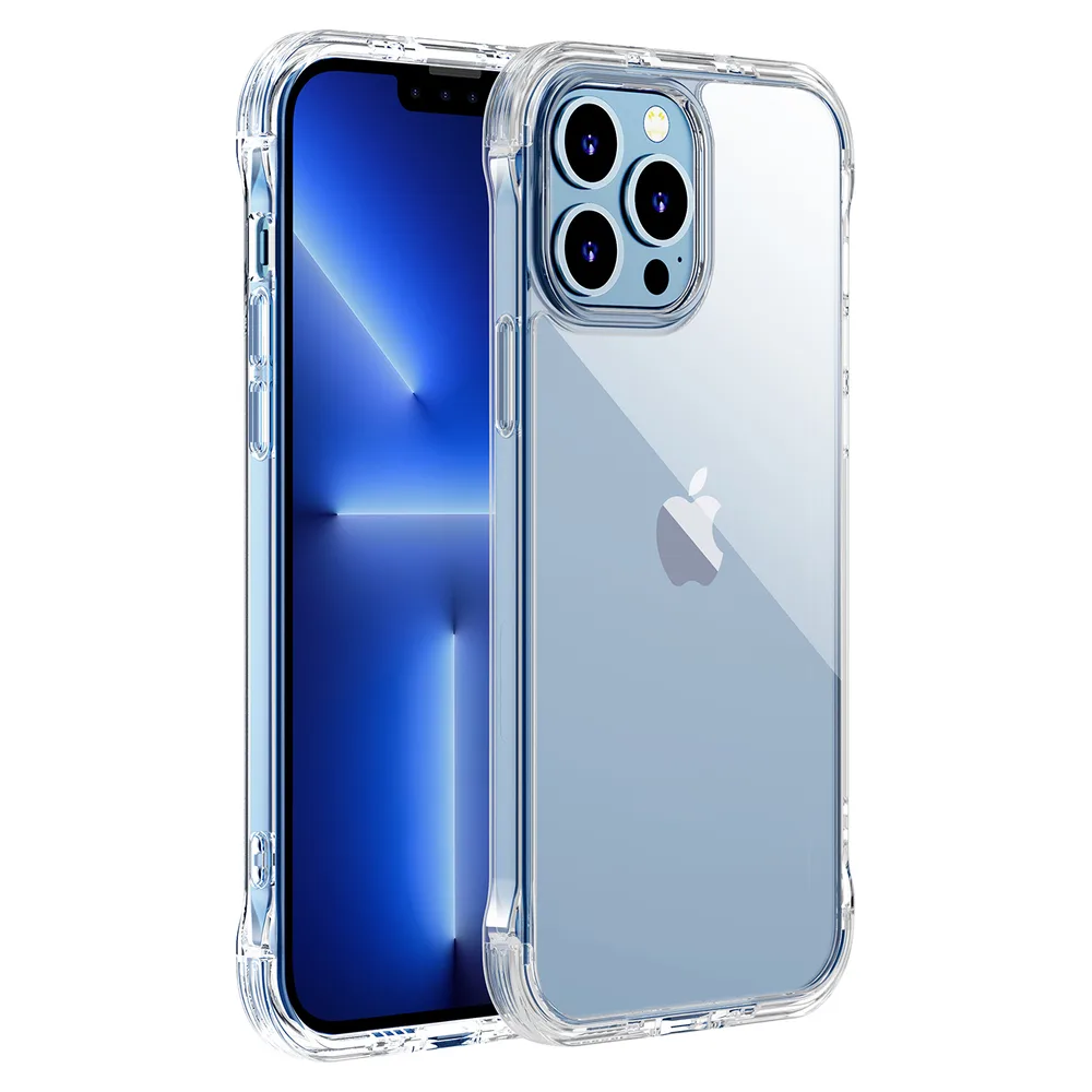 Futrola za iPhone 13 Pro, robusna futrola s kukicama i stalakom, prozirna Futrola za iPhone 13 Pro, robusna futrola s kukicama i stalakom, prozirna
