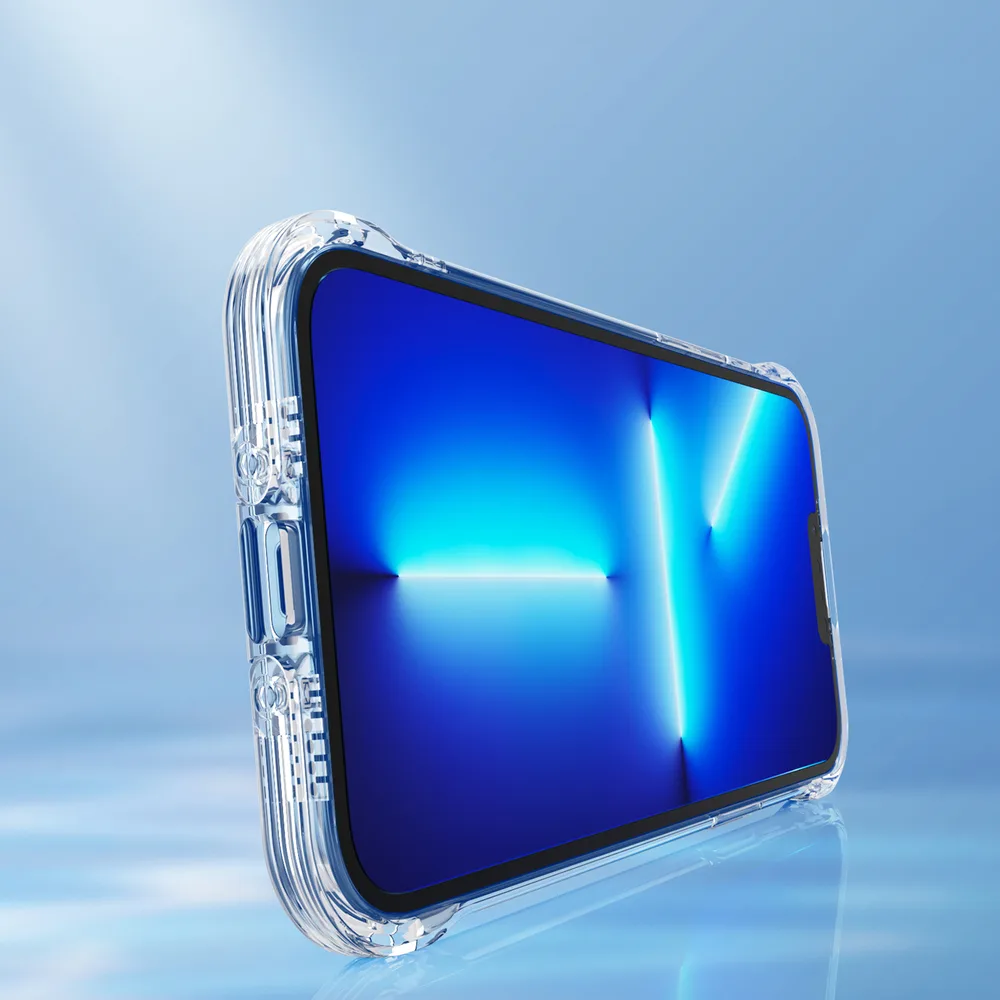 Futrola za iPhone 13 Pro, robusna futrola s kukicama i stalakom, prozirna 7