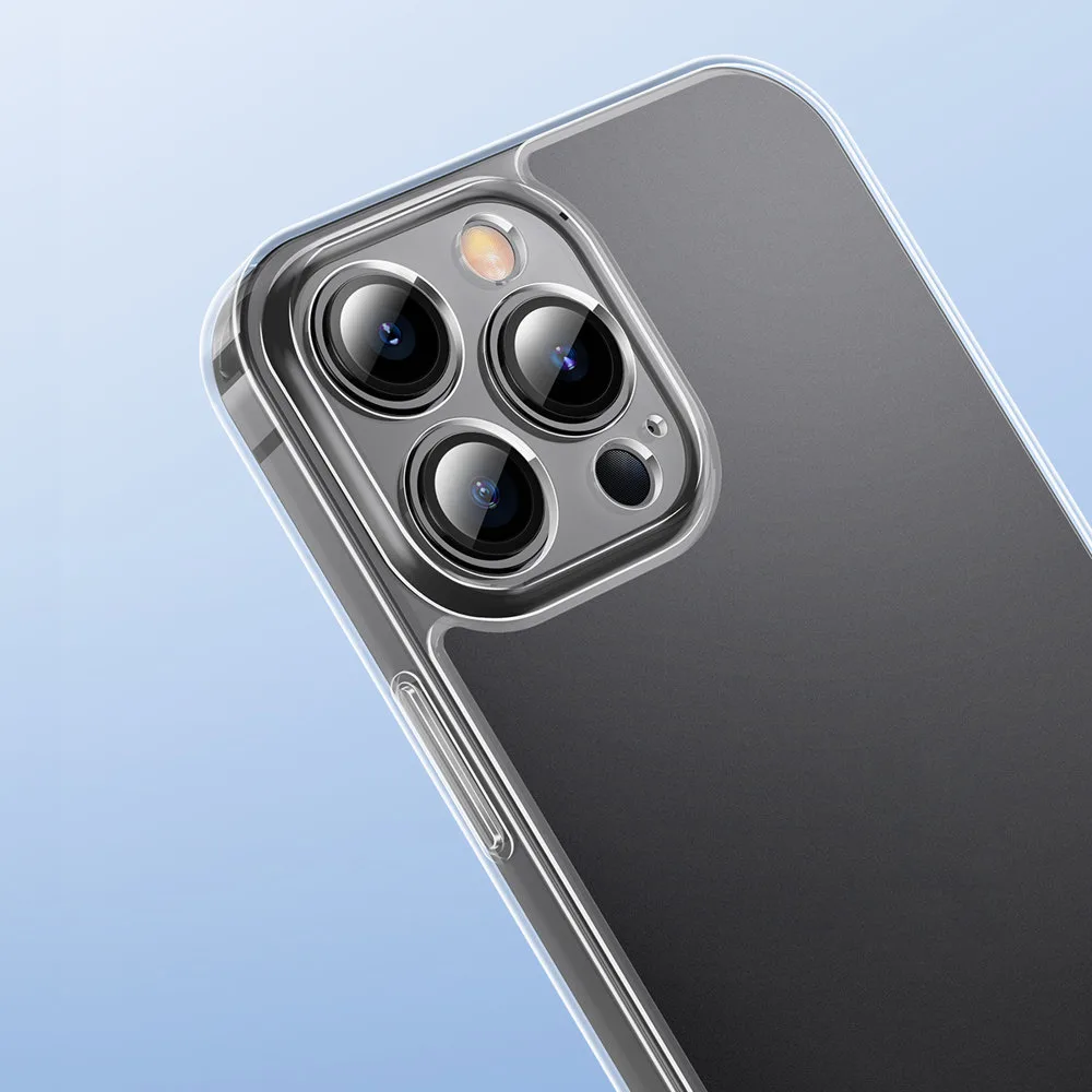 Husă pentru iPhone 13 Pro Max, carcasă rigidă cu ramă din gel, transparentă 11
