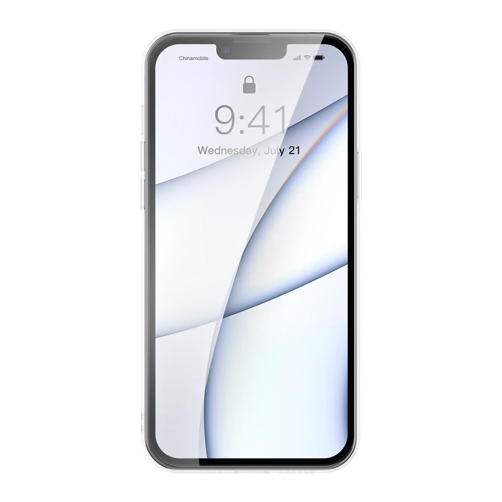 Husă pentru iPhone 13 Pro Max, carcasă rigidă cu ramă din gel, transparentă 3