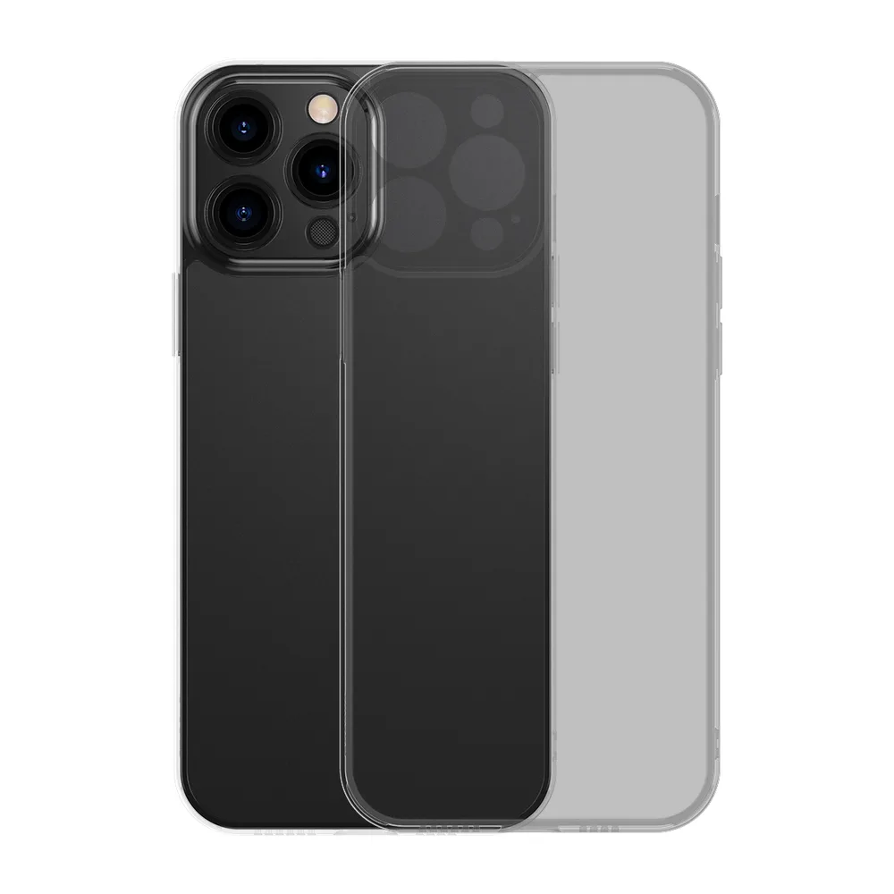 iPhone 13 Pro tok, kemény héj gélkerettel, fekete