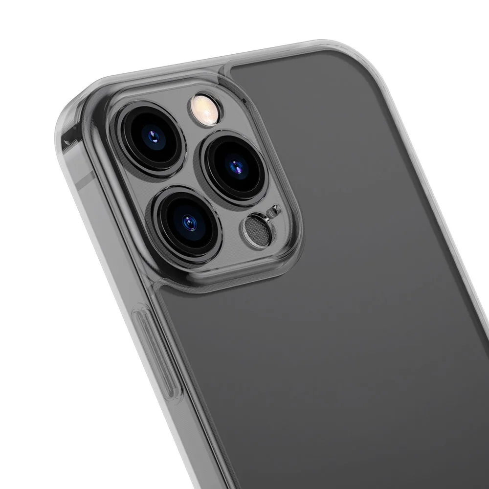 iPhone 13 Pro tok, kemény héj gélkerettel, fekete 7