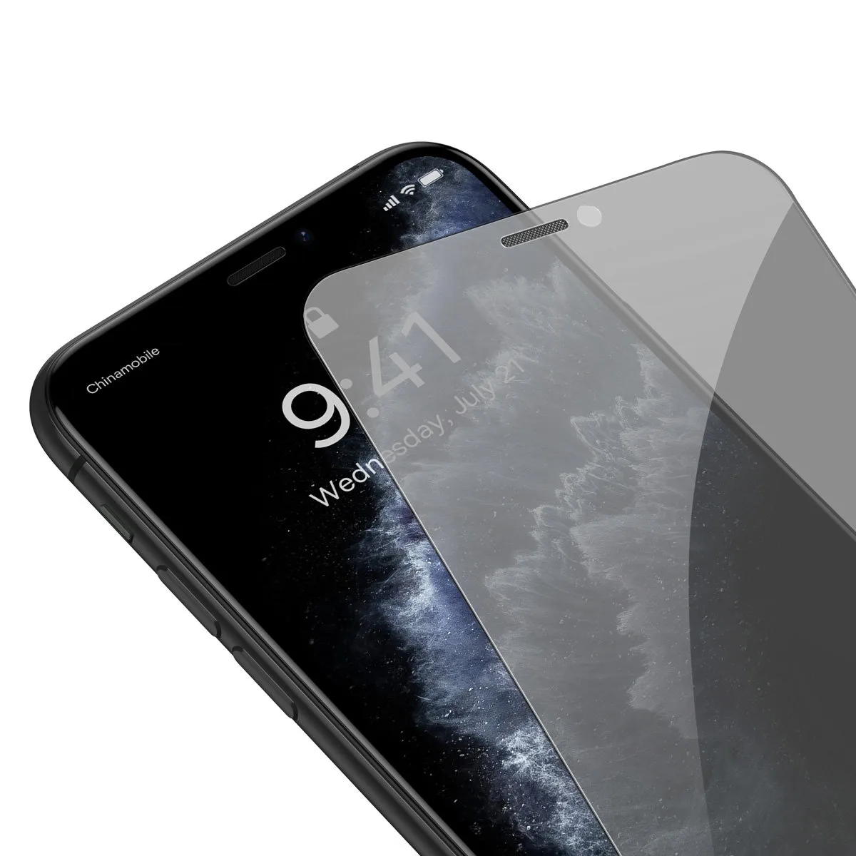 Härtungsglas für iPhone 11 Pro Max / iPhone XS Max + Halterung 9